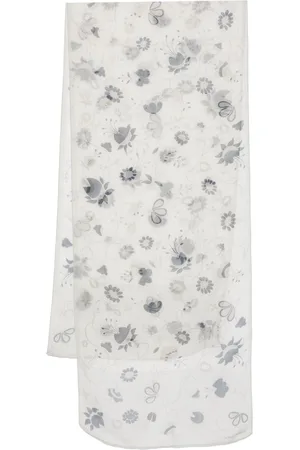Giorgio Armani 2000s floral-jacquard scarf