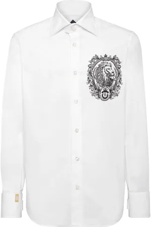 BILLIONAIRE Lion-embroidered shirt