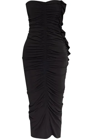 The Attico Ruched midi dress