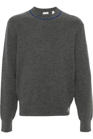 Burberry Equestrian Knight-intarsia knit sweater