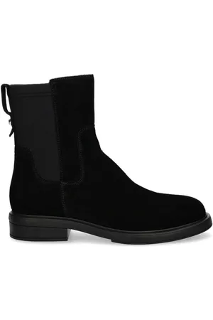 HUGO BOSS Logo-plaque suede boots