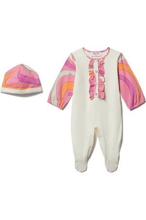 PUCCI Junior Marmo-print babygrow set