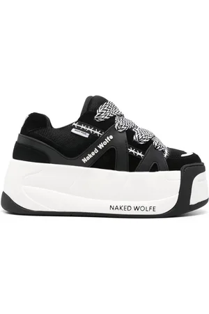 Naked Wolfe Sliders leather platform sneakers