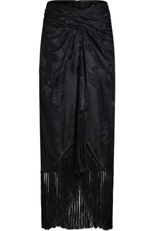 Etro Fringed jacquard maxi skirt
