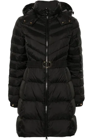 Twin-Set Belted padded coat