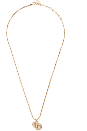 Dior CD logo-pendant chain necklace