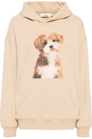 B+AB Puppy-print hoodie