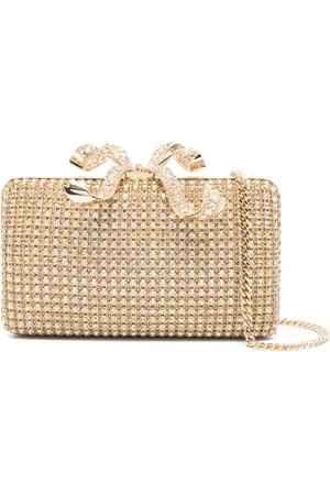 Self-Portrait Crystal box clutch bag