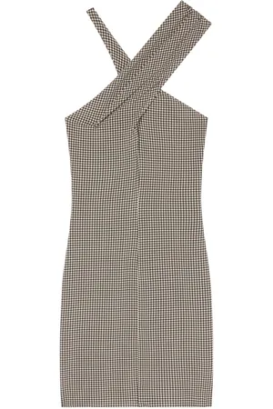 Courrèges Criss-cross jersey mini dress