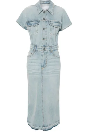 Ganni Denim midi dress