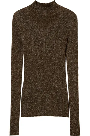 Twin-Set High-neck lurex sweater