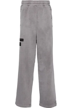 Izzue Logo-patch cotton track pants