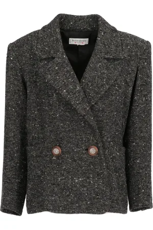 Saint Laurent 1980 marbled wool jacket