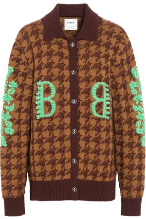 Barrie B-logo houndstooth cardigan