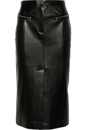 Patrizia Pepe Faux-leather pencil skirt