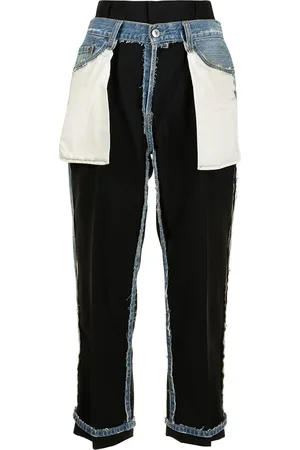 JUST IN XX Deconstructed straight-leg jeans