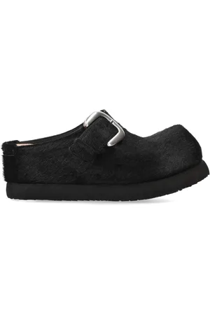 Premiata Buckled calf-hair slippers