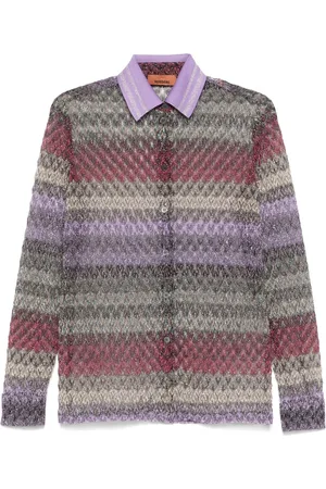 Missoni Lamé lace shirt
