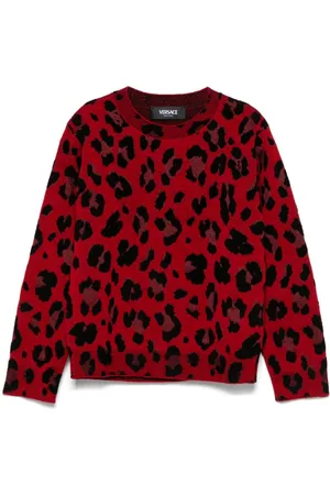 VERSACE Leopard-print jumper