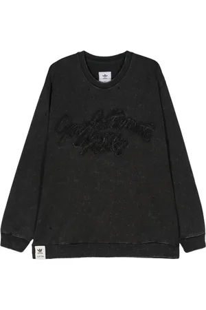 adidas Lettering-appliqué sweatshirt