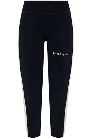Palm Angels Logo-print cropped leggings