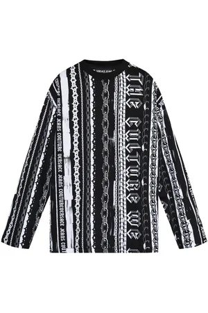 VERSACE Stripes print T-shirt
