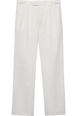 Prada Wide-leg cotton trousers