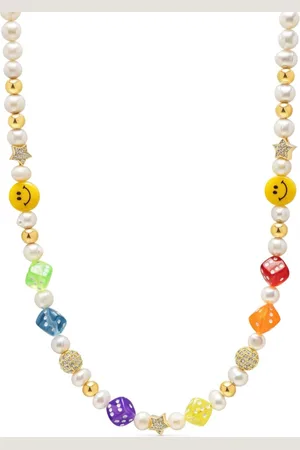 Nialaya Freshwater-pearl beaded necklace