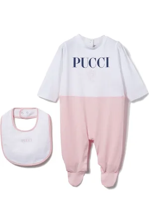 PUCCI Junior Logo-print babygrow set