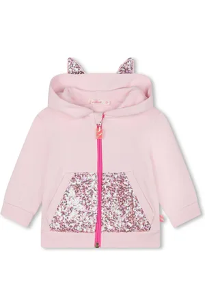 Billieblush Sequin zip-up hoodie