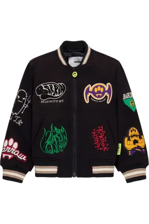 BARROW Logo-appliqué bomber jacket