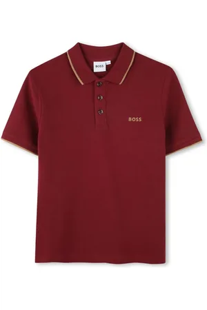 HUGO BOSS Logo-print cotton polo shirt