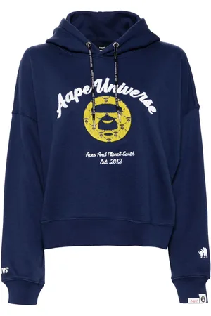 A Bathing Ape Moonface logo hoodie