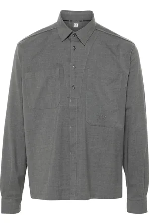 C.P. Company Logo-embroidered shirt
