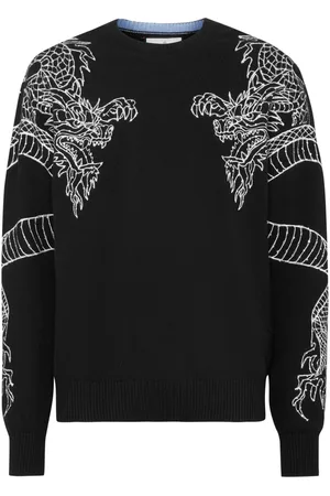 Philipp Plein Dragon-embroidered jumper