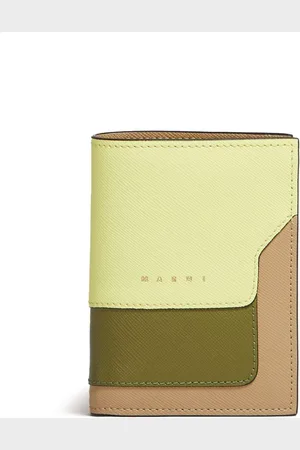 Marni Colour-block debossed-logo wallet
