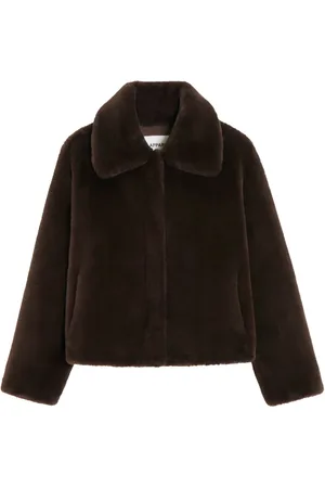 Apparis Wide-collar faux fur jacket