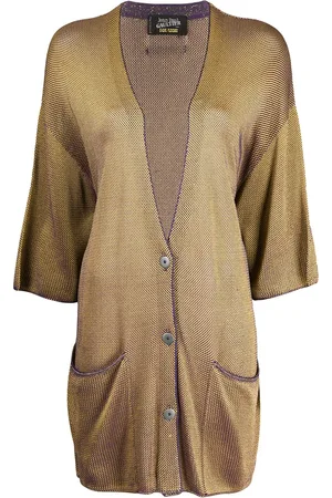 Jean Paul Gaultier 1985 changeant knitted cardigan
