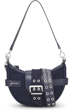 Ganni Small Bucky denim crossody bag