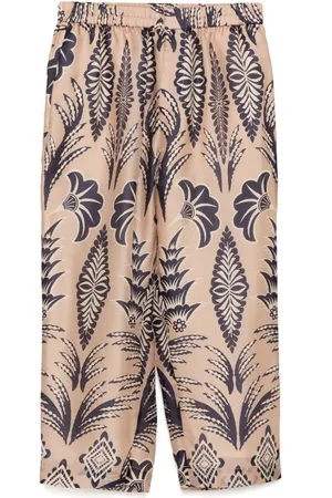 BIYAN Floral print straight trousers