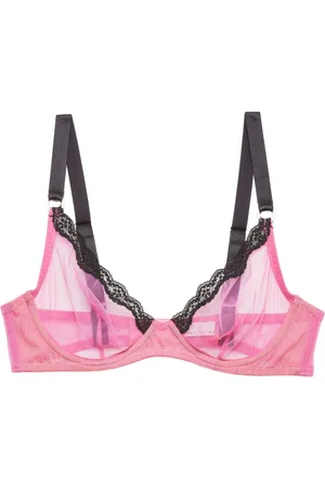 FLEUR DU MAL Sheer tulle demi bra