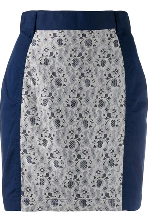 Jean Paul Gaultier Floral lace panel mini skirt