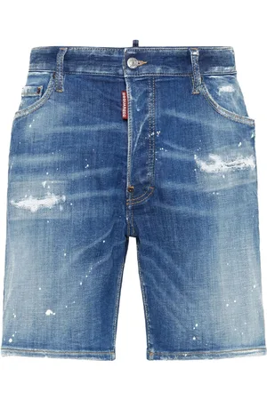 Dsquared2 Stretch-cotton denim shorts