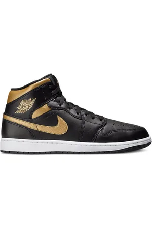 Jordan Air 1 Mid " /White/Metallic Gold" sneakers
