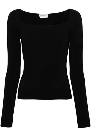 Alexander McQueen Ribbed-knit top