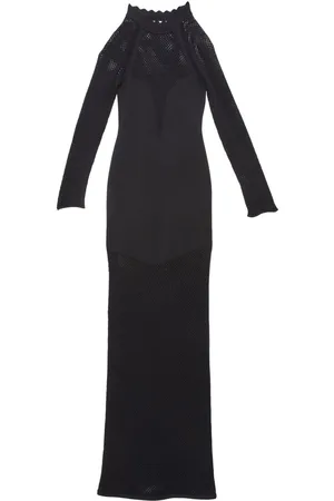 FLEUR DU MAL Pointelle-knit scalloped dress
