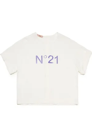Nº21 Logo-print crepe shirt