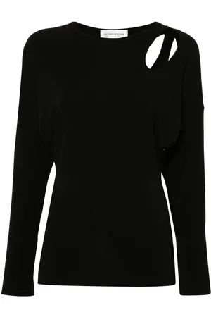 Victoria Beckham Twist-detail jersey T-shirt