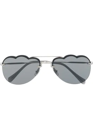Miu Miu Mirrored cloud-frame sunglasses