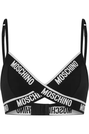 Moschino Logo-underband triangle-cup bra